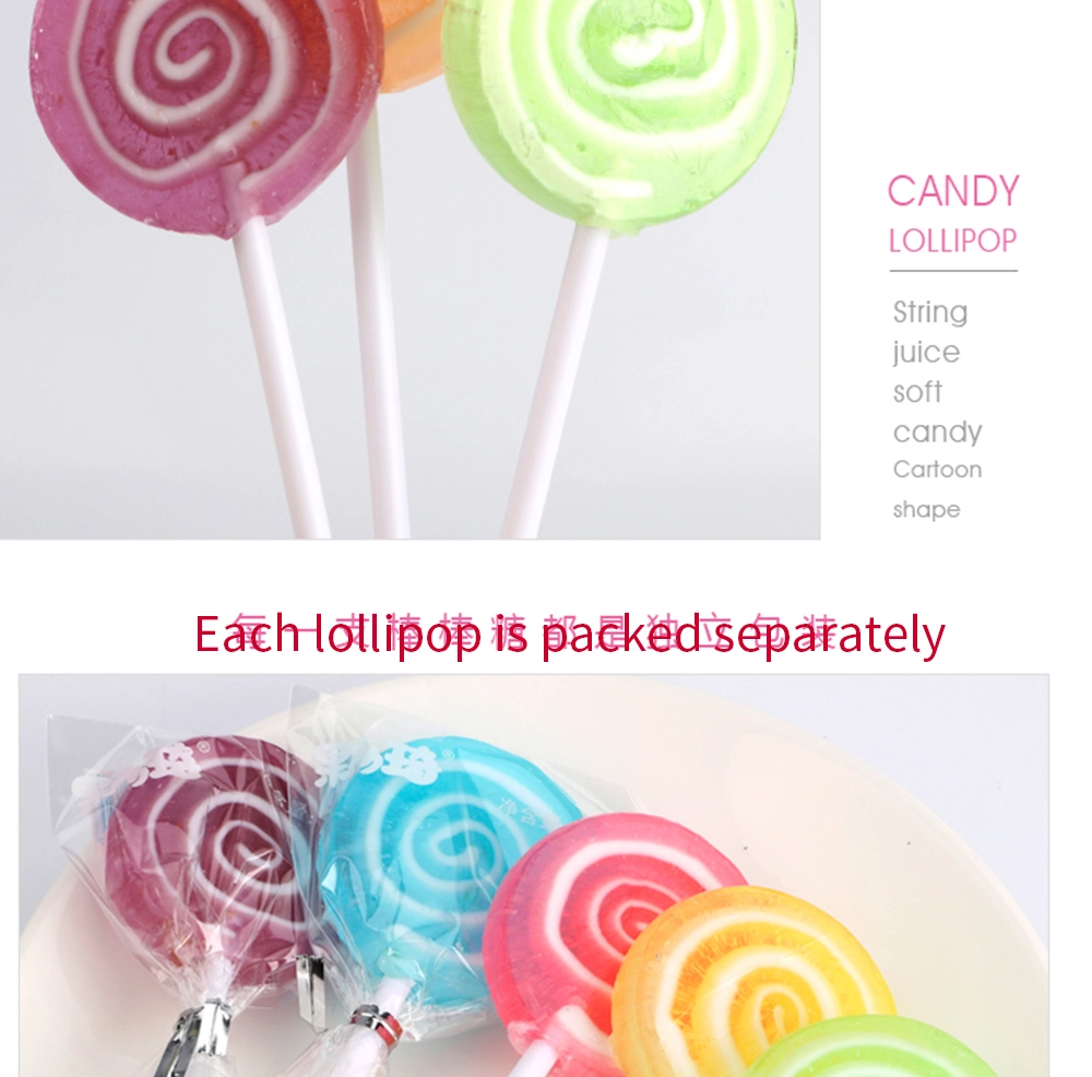 Multi-Fruit Flavor Handmade Unicorn Shape Solid with Wooden Stick Lollipop Candy