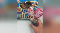 Niedliche Marshmallow-Lollipop-weiche Zuckerwatte in Tierform