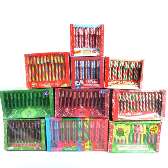 Günstiger Preis Hochwertiger Halal-Fruchtgeschmack Cane Lollipop Hard Candy in Flaschenverpackung Hersteller