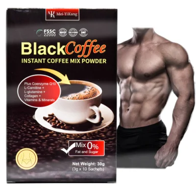 OEM Black Coffee Instantkaffee-Mischpulver. Halten Sie fit und fördern Sie den Stoffwechsel